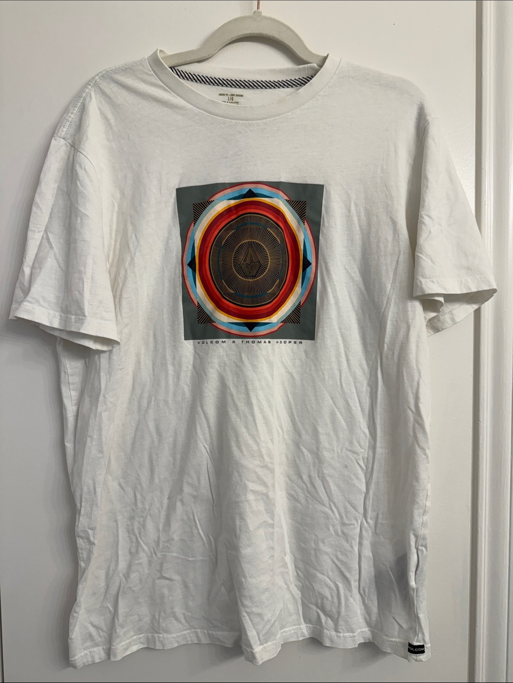 Volcom x Thomas Hooper White Short Sleeve Graphic Tee collaboration